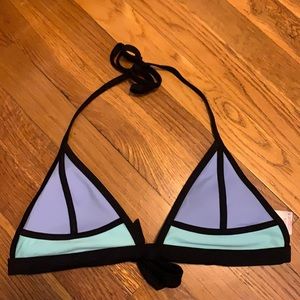 blue and Purple bathing suit top